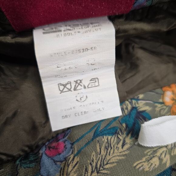 Vintage Geiger Pleated Floral Skirt Light-Weight Wool UK 42 US 12 - Picture 5 of 11